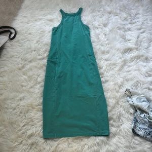 Blue/green midi dress from Brass Plum